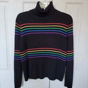 Vintage rainbow turtleneck